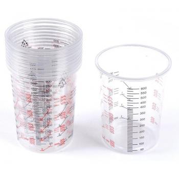 10pcs Accurate Paint Mixing Cups 600ml