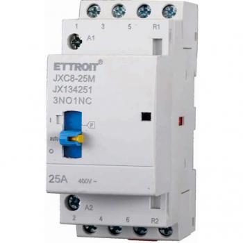 Contattore Din 25A 220V con Interruttore Manuale