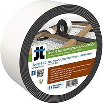 Rouleau de membrane d'étanchéité bitumineuse pour terrasse, 8 cm x 20 m