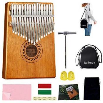 Kalimba Pro Acajou – Kit 17 Clés et Sac de Transport
