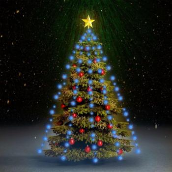 Red de luz para el árbol de Navidad 180 LED azul 180 cm