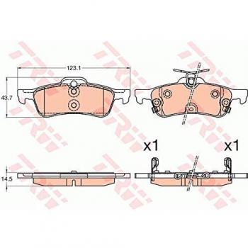 TRW GDB3588 Premium Bremsbelagsatz
