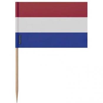 Colorful Dutch Flag Toothpick Bundle – 12 cm – 100 pcs – Glue‑Back Plastic