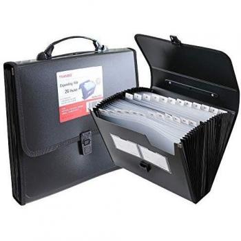 Pouch Porta Banconote Aziendali A4 24 Tasse in Nero