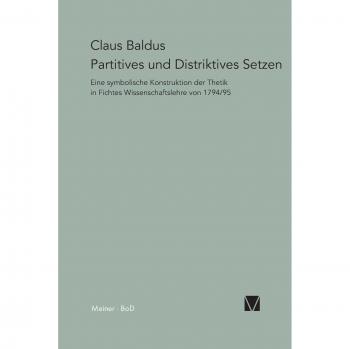 Partitives und Distriktives Setzen (Paradeigmata, Band 2)