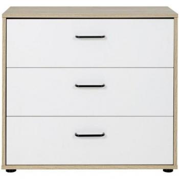 Commode 3 tiroirs Calicosy blanc