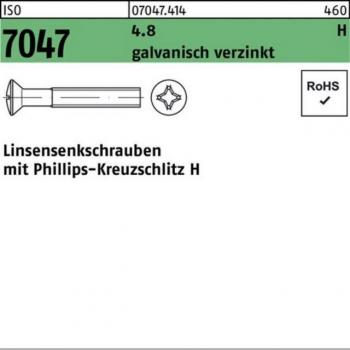 Kreuzschlitz Linsenschraube 500er Pack