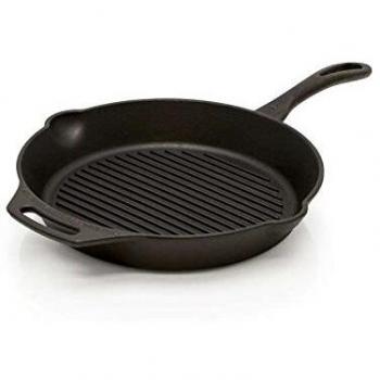 Petromax GP35 Gusseisen Grill-Feuerpfanne mit Stiel 35 cm