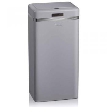 Poubelle à Ouverture Automatique, Métal, 45 Litres, Vintage SWAN SWKA4500GRNEU Gris