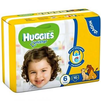 Huggies Unistar Pannolini 16 Pezzi Taglia 6