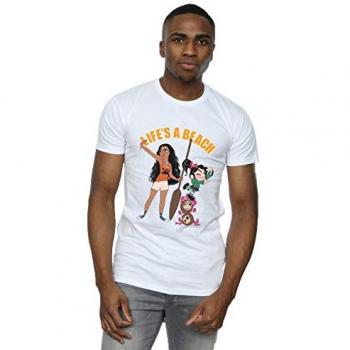 Tee XXL blanc Disney « Wreck‑It Ralph, Moana et Vanellope »