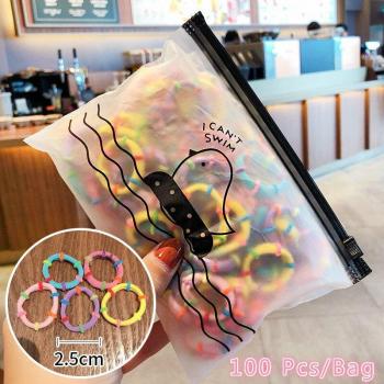 50/100 Pcs Sweet Nylon Hair Ties for Girls