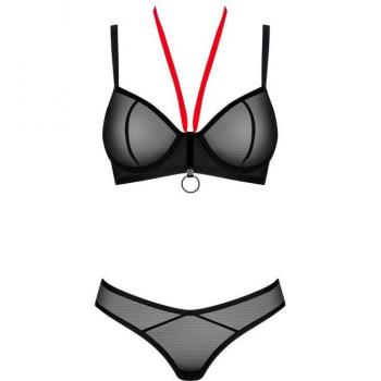 Damesset Glandez Zwart Obsessive M/L