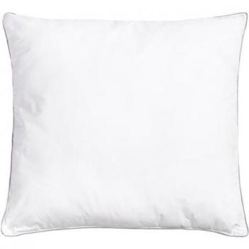 Letto Comfort: 2 cuscini in cotone bianco 80x80 cm, morbida finitura