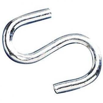 Faithfull CHSH5010 5mm S Hooks Galvanized (Pack of 10)