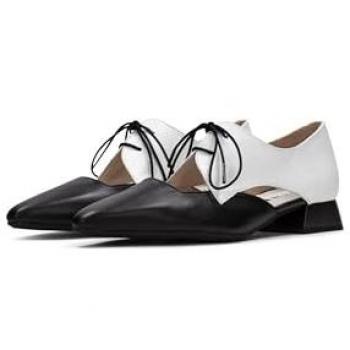Dali HV253858: Zapato Casual Negro-Blanco con Acordonado