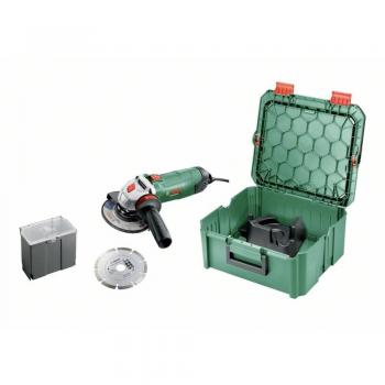 Bosch 850‑125 Amoladora Angulada con Caja de Sistema Verde/Negro