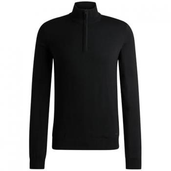 Hugo Pullover San Quirin-M 50474175 Schwarz Regular Fit S Herren