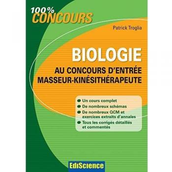 Biologie au concours d'entrée masseur-kinésithérapie