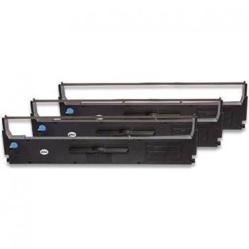 3 bandes d'encrage Vhbw C13S015637 pour Epson matricielle