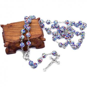 Bijou Religieux Croix en Cristal