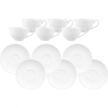 Villeroy & Boch Tassen-Set Royal 260 ml mit Untertassen