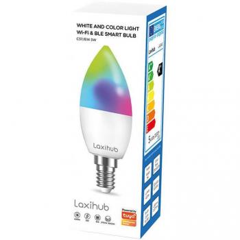 Laxihub, Smart LED-Birne LAE14S (2er-Pack) WiFi Bluetooth Tuya (350 lm, E14)