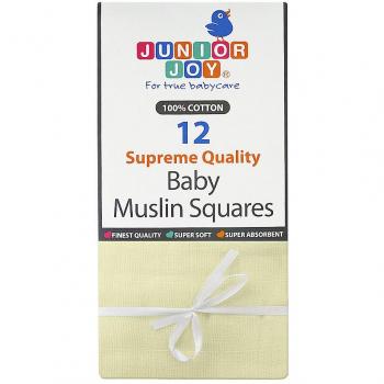 Junior Joy Baby Muslin Squares (Cream Color)