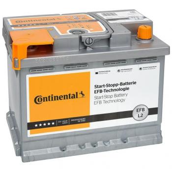 Continental EFB Starterbatterie 60Ah 640A für VW, AUDI, MERCEDES-BENZ