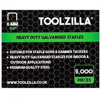 TOOLZILLA 6mm Narrow Crown Heavy Duty Staples
