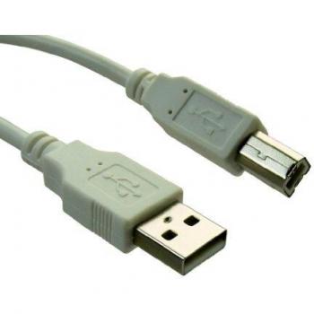 Sandberg USB-A Male to USB-B Male Cable, 2 Metres, Clear Bag Packaging, 5 Year Warranty