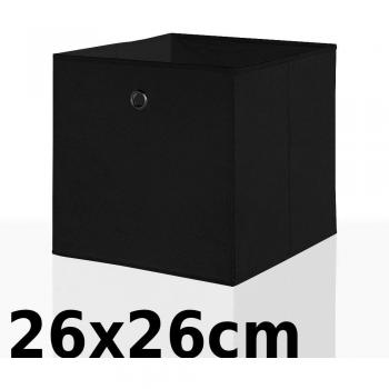 Aufbewahrungsbox Schwarz 26 cm