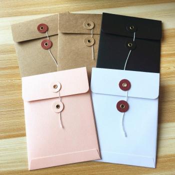 Kraft Jewelry Display Packaging Bags with Clear PVC Window
