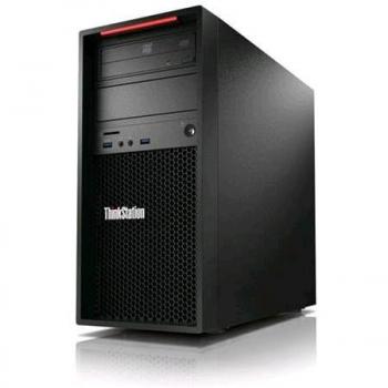 Lenovo Ts P320 Tw E3-1245 V6, 1x8GB di memoria, disco rigido da 256GB SSD, unità DVD e sistema operativo Windows 10 Professional preinstallato in nero