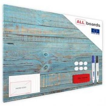 Allboards Magnetboard „BLAUES BRETT“ 60 x 40 cm