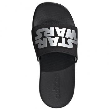 Adidas Kids Claquette Star Wars Adilette Comfort Enfants, Core Black/Silver Metallic/Cloud White, 36