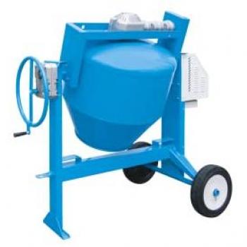 Betoniera Professionale Silenziata Monofase da 300LT con Ribaltamento Tech300