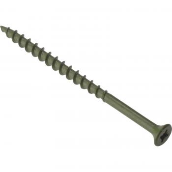 Forgefix Decking Screw Pozi Compatible ST Green Anti-Corrosion 4.5 x 55mm Tub 10