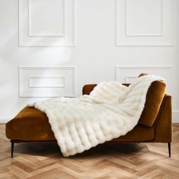 Plaid Ultra Doux en Fourrure Synthétique 180x220 cm