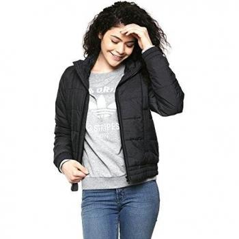 Adidas Essentials Padded Jacke für Damen, Schwarz, L