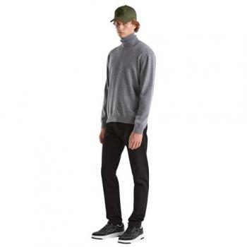United Colors of Benetton Herren Rollkragenpullover in klassischer Form, grau, Größe M