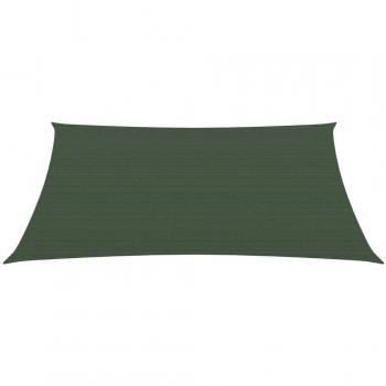 Voile patio extérieur vert foncé 160 g/m² 3/4×3 m