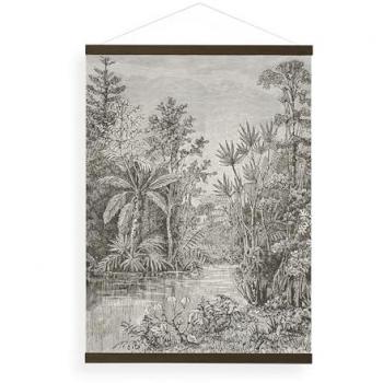 Affiche Kakemono Jungle 60×80 cm Sépia Moderne