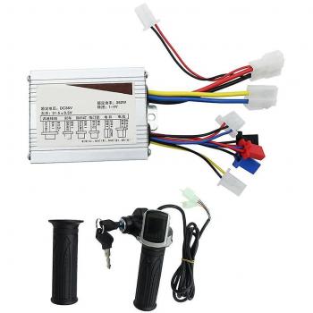 Ensemble moteur brossé 36V 350W et kit d'accélérateur pour vélo électrique