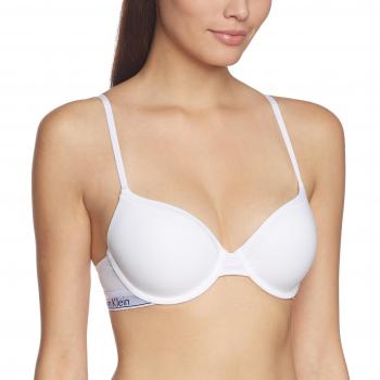 Calvin Klein Modern T Shirt Bra, Soutien-gorge armature Femme, Blanc
