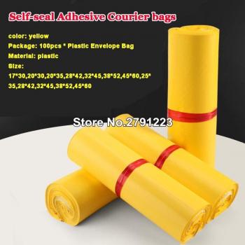 100Pcs Plastic Self-Seal Envelope Bags