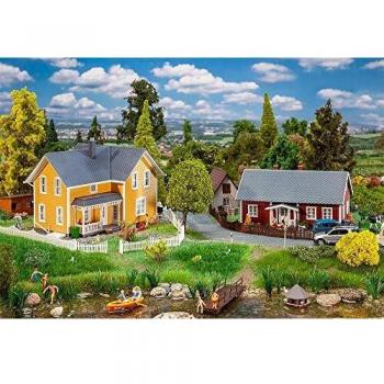 Pack 2 Maisons Suédoises H0 Faller 130604