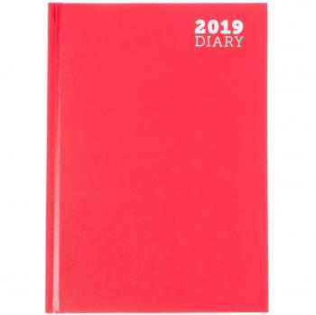 Ryman Diary A5 2019, 2 Days per Page, Red Edition