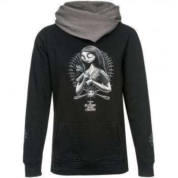 Sweat‑shirt Disney « L'Étrange Noël » – Capuche Sally, femme, noir/gris, S-5XL