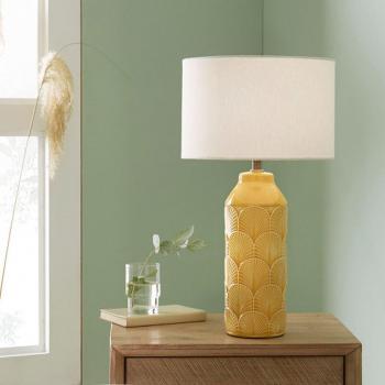 Vivid Mustard Ceramic Table Lamp